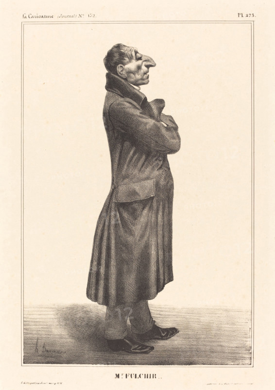 Mr. Fulchir.., 1833.  Creator: Honore Daumier.