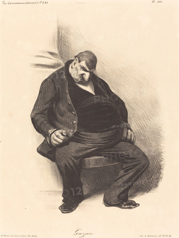 Gazan, 1835. Creator: Honore Daumier.