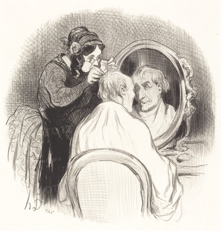 Un monsieur qu'on rajeunit trop, 1845. Creator: Honore Daumier.