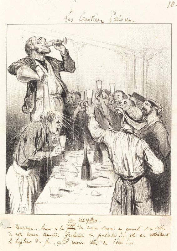 Une réception, 1843. Creator: Honore Daumier.