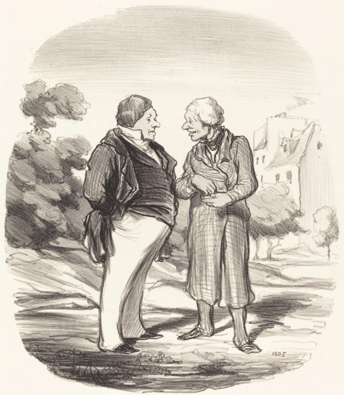 Actionnaires Californiens, 1850. Creator: Honore Daumier.
