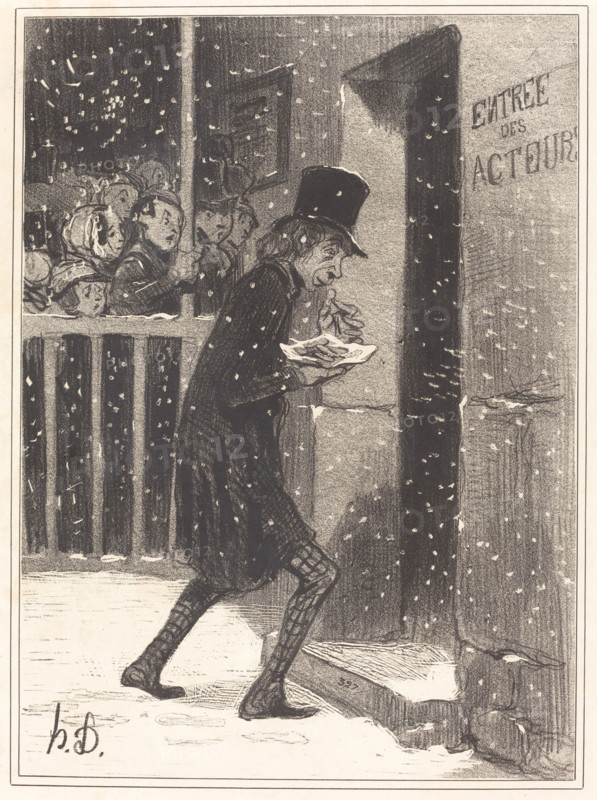 L'Acteur des Funambules, 1842. Creator: Honore Daumier.