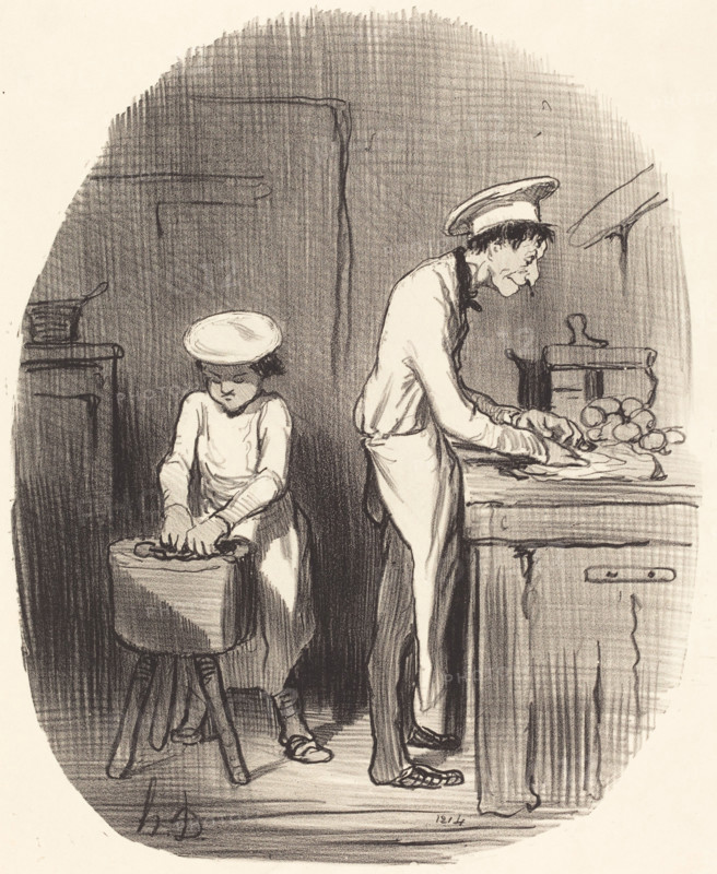 Vois-tu, petit, t'as tort de t'mêler d'la politique, 1849.  Creator: Honore Daumier.