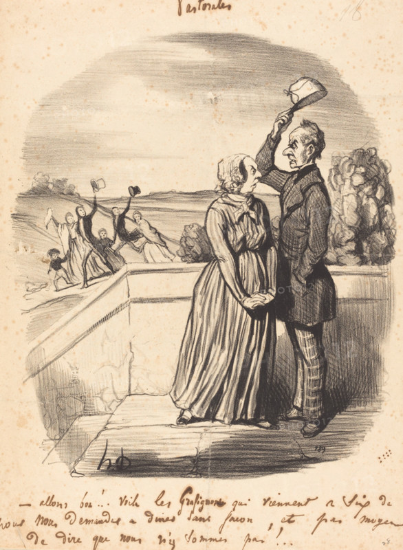 Allons bon!... voilà les Grafignons..., 1845. Creator: Honore Daumier.