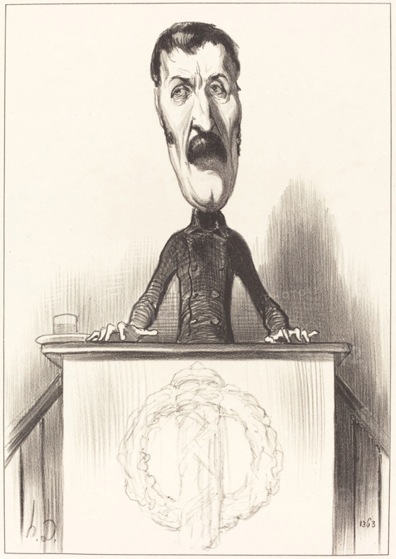 Jules Bastide, 1849. Creator: Honore Daumier.