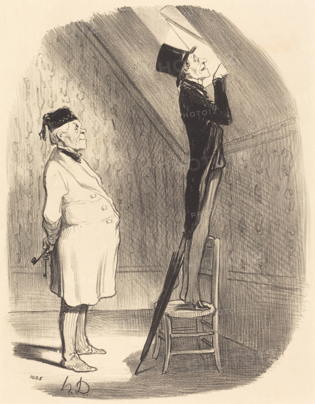 Oh! quant a la vue, vous ne trouverez pas mieux qu'ici!, 1847. Creator: Honore Daumier.