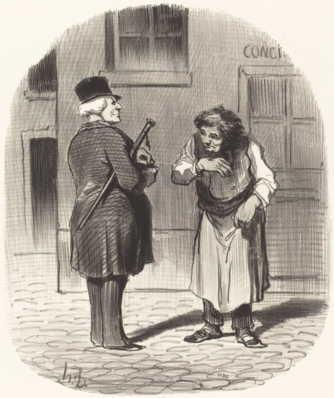 Le Jour de l'An, 1844. Creator: Honore Daumier.