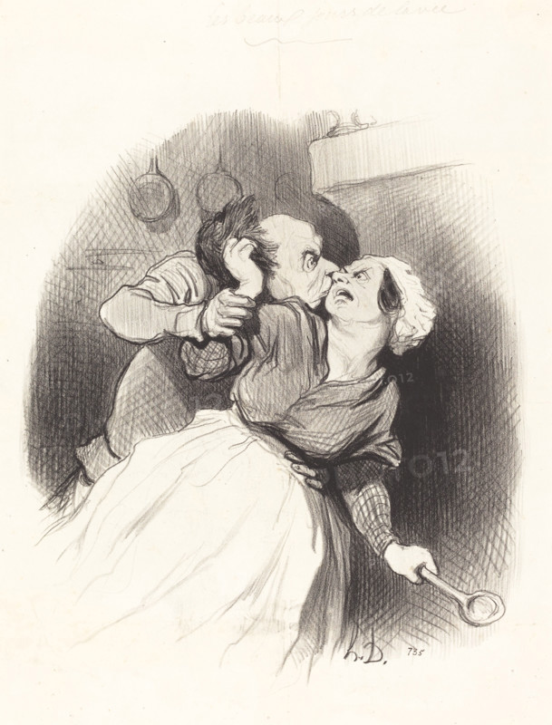 Un retour de jeunesse, 1845. Creator: Honore Daumier.