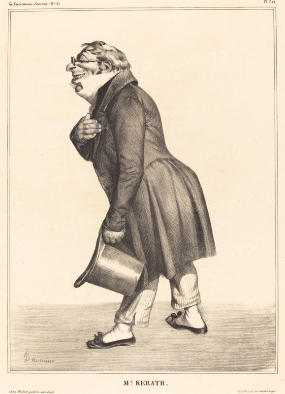 Comte de Kératry, 1833. Creator: Honore Daumier.
