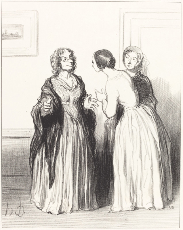 1er Bas Bleu - Profitons de l'occasion..., 1852.  Creator: Honore Daumier.