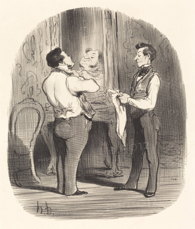 Le jour, où il s'agit de faire une conquête, 1847.  Creator: Honore Daumier.