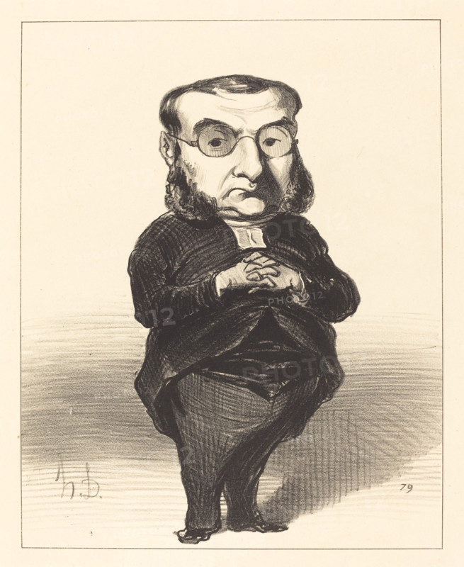 Coquerel, 1849. Creator: Honore Daumier.