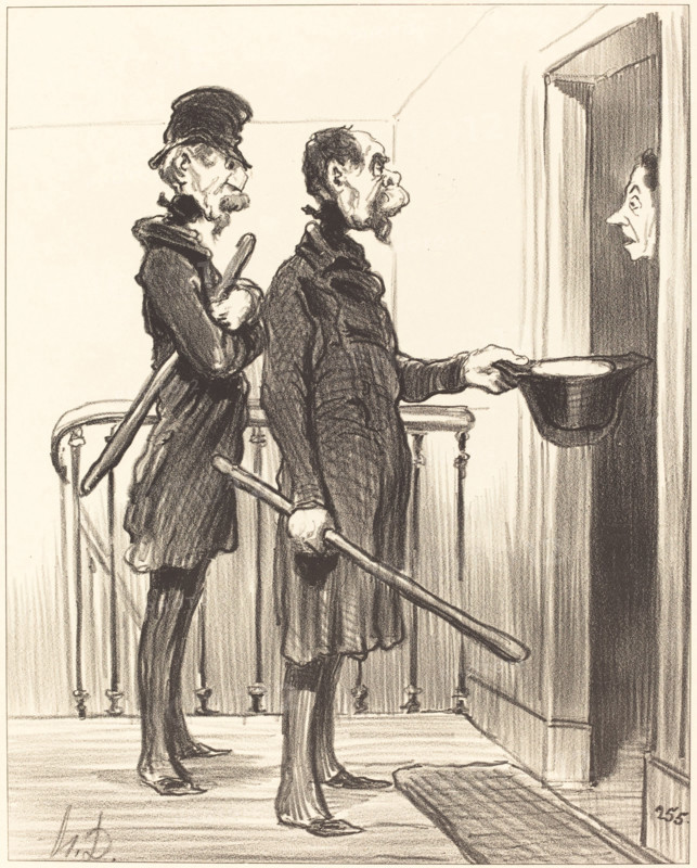 La Souscription Napoléonienne, 1851. Creator: Honore Daumier.