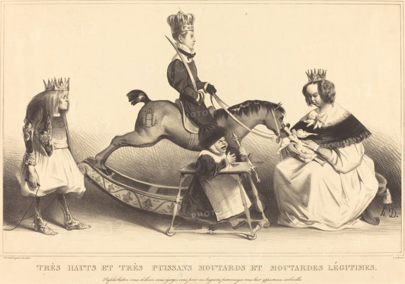 Très hauts et très puissans moutards et moutardes légitimes, 1834. Creator: Honore Daumier.
