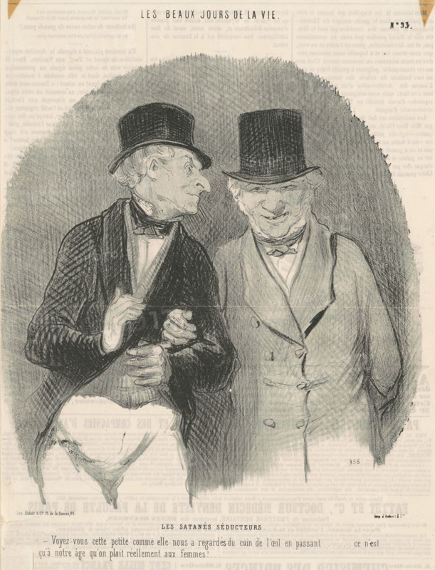 Les satanés séducteurs, 1846.  Creator: Honore Daumier.