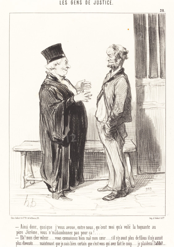 Ainsi donc, quoique j'vous avoue..., 1846. Creator: Honore Daumier.