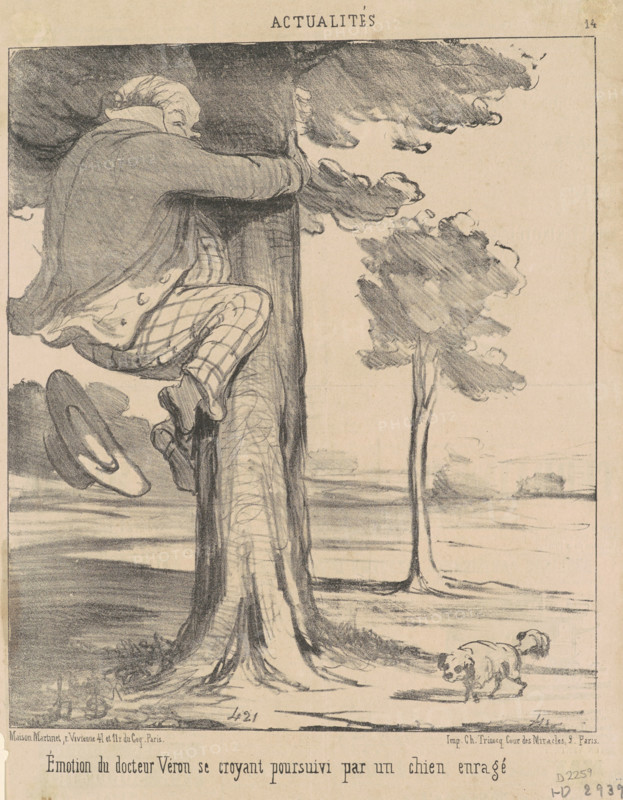 Émotion du docteur Véron ..., 19th century. Creator: Honore Daumier.