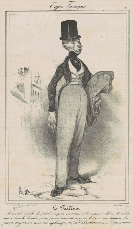 Le Tailleur, September 27, 1835. Creator: Honore Daumier.