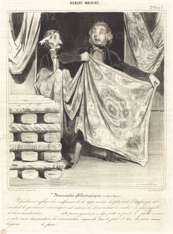 Nouveautés philantropiques..., 1841. Creator: Honore Daumier.
