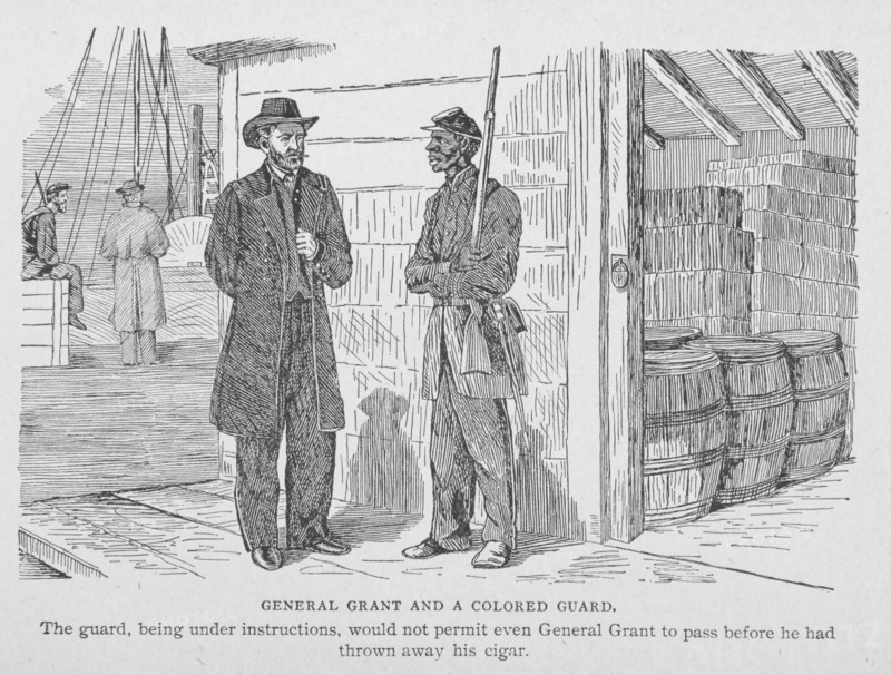 General Grant and a colored guard, 1902. Creator: Unknown.