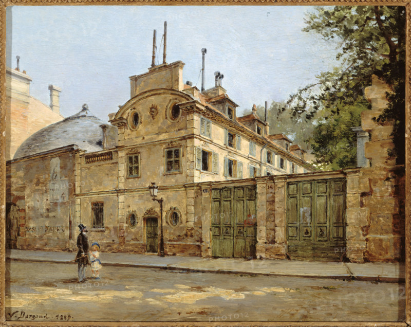 Hotel de Balzac, entrance and facade on rue Fortunée, Paris, 1880.  Creator: Paul Joseph Victor Dargaud.