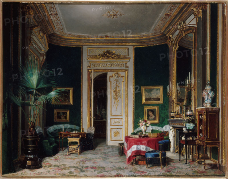 Salon at the Wendel hotel, rue de Clichy, 1870. Creator: Charles Giraud.