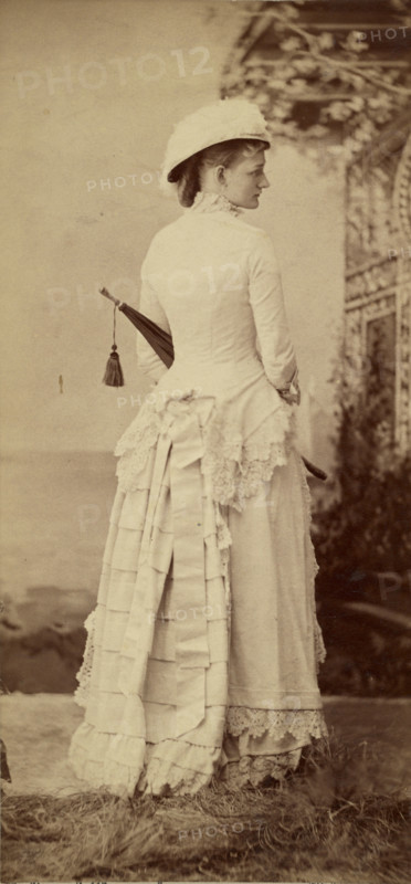 Profile Portrait of a Woman, 1870s. Creator: Baker & Record.