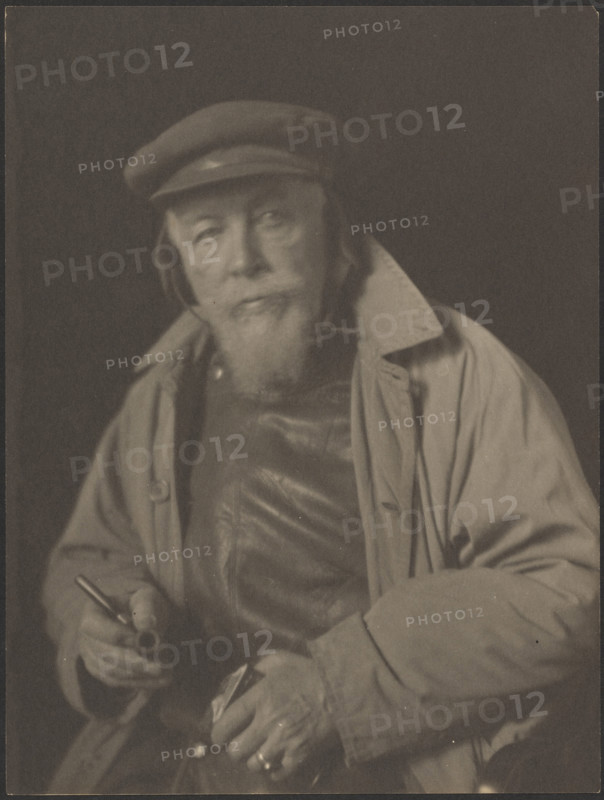 Bearded Man with Cap and Pipe (Probably an Old Sea Captain), 1920-1930. Creator: Doris Ulmann.