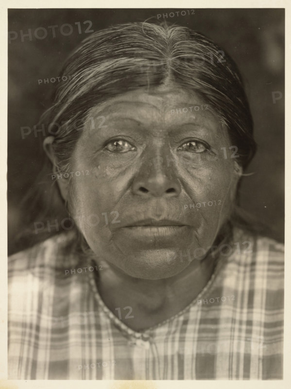 A Chukchansi Matron, 1924. Creator: Edward Sheriff Curtis.