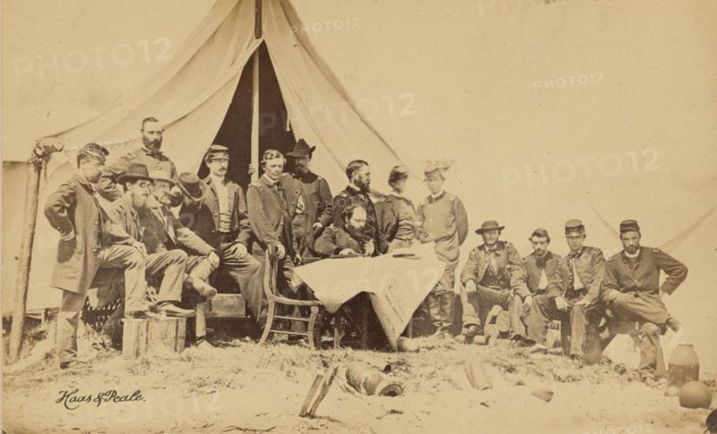 General Gillmore & Staff, 1863. Creator: Haas & Peale.