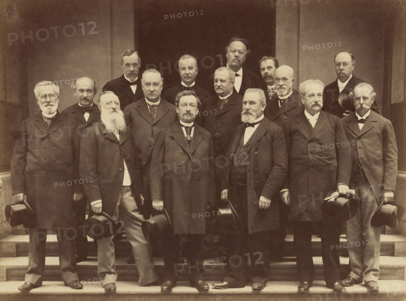 Group portrait, mid-late 19th century. Creator: J. Couturier.