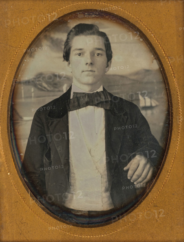 Portrait of a young man, 1850s. Creator: James P Weston.