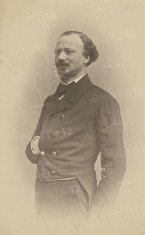 De La Pierre, lieutenant, dueliste, boulevardier, 1855-1859. Creator: Nadar.