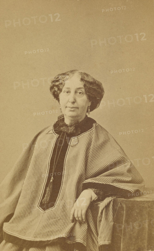 Portrait of George Sand, about 1864. Creator: Nadar.