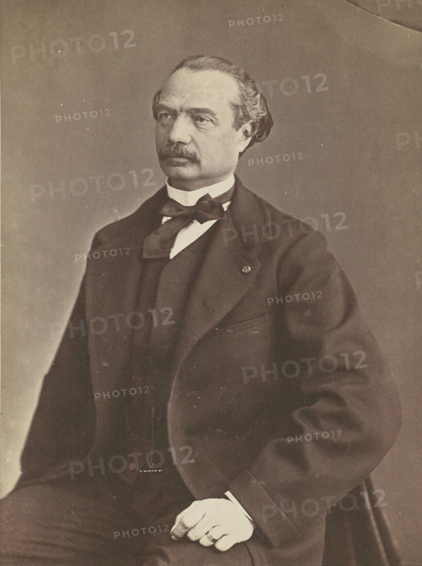 Auguste Maquet, negative 1860-1861; print 1870-1879. Creator: Nadar.