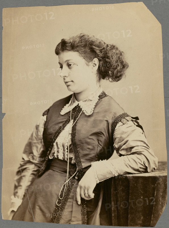 Mme Lina Sand née Calamatta, 1861-1869. Creator: Nadar.