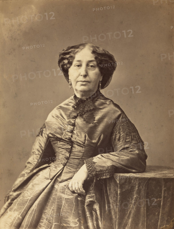 George Sand, about 1865. Creator: Nadar.