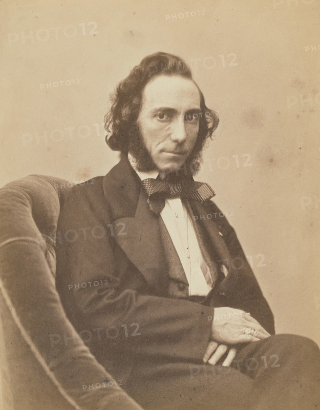 Ernesto Camillo Sivori, violiniste, 1854-1855. Creators: Nadar, Adrien Alban Tournachon.
