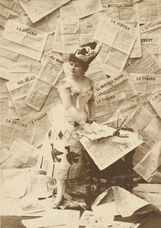 Mlle Beaumaine, Théâtre des Variétés, about 1900. Creator: Paul Nadar.