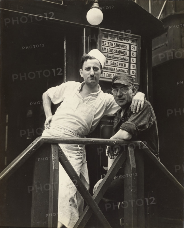 Second Avenue Lunch/ Posed Portraits, New York, about 1933. Creator: Walker Evans.