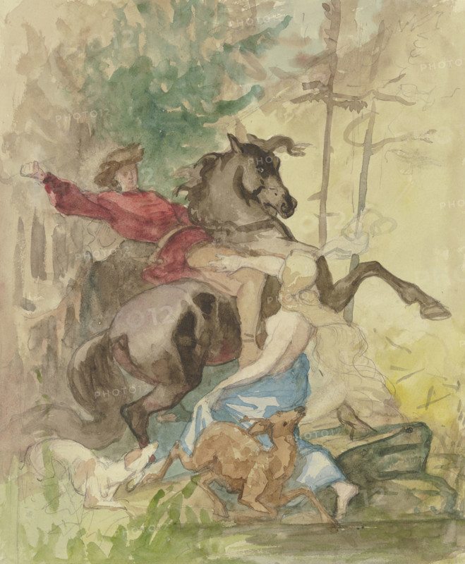 Genevieve, mid-19th century. Creator: Rudolf Friedrich August Henneberg.
