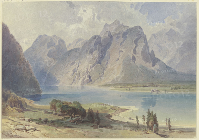 At the Königssee, 19th century. Creator: Leopold Rottmann.