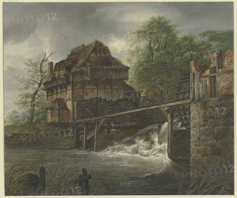 Water mill, 1803. Creator: Johann Friedrich Morgenstern.