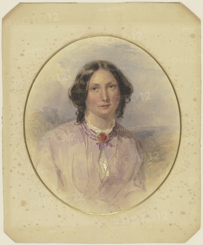 Portrait of a lady, 19th century. Creator: Victor Muller.