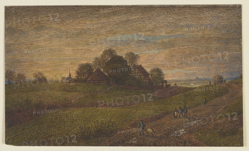 Landscape near Neukirchen in the Westerwald, 1880. Creator: Peter Becker.