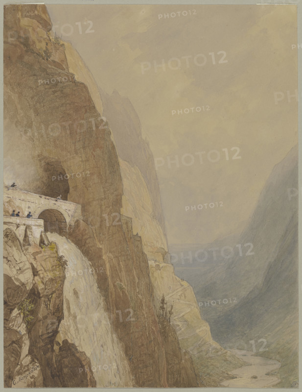 The Splügenpass, 19th century. Creator: Carl Morgenstern.