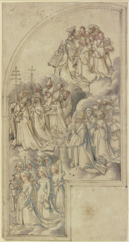 Interior of the right wing of an All Saints' altarpiece, 1511. Creator: Circle of Hans Holbein the Elder.