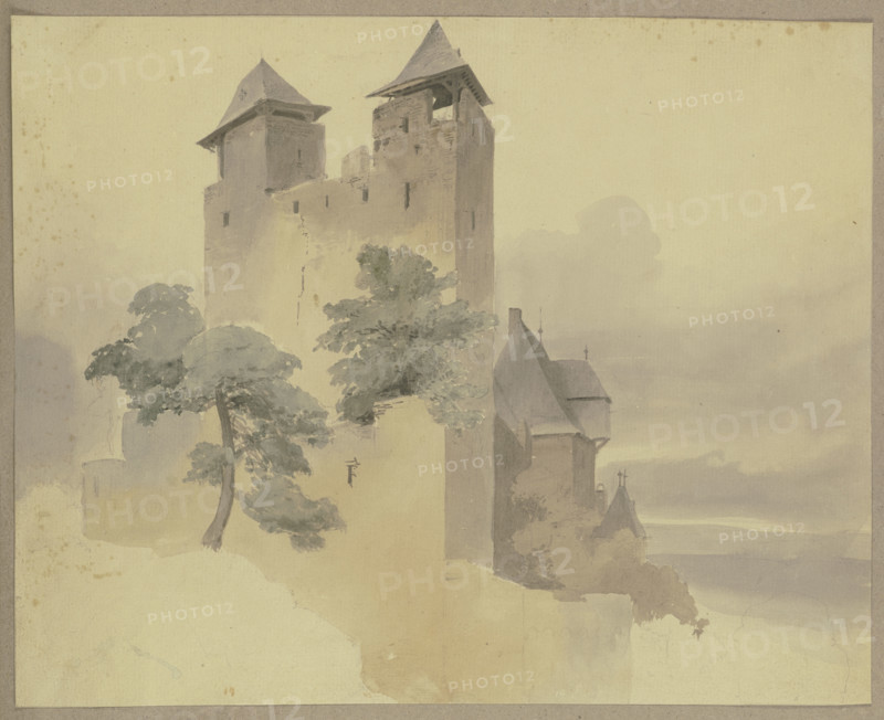 Hohlenfels castle, c1840-1890. Creator: Carl Theodor Reiffenstein.