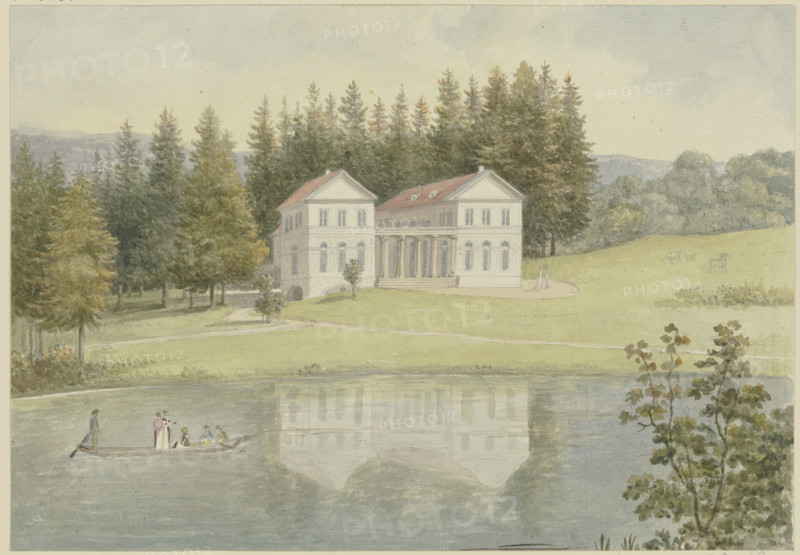 Lake in Wilhelmstal near Eisenach, 1805. Creator: Georg Melchior Kraus.