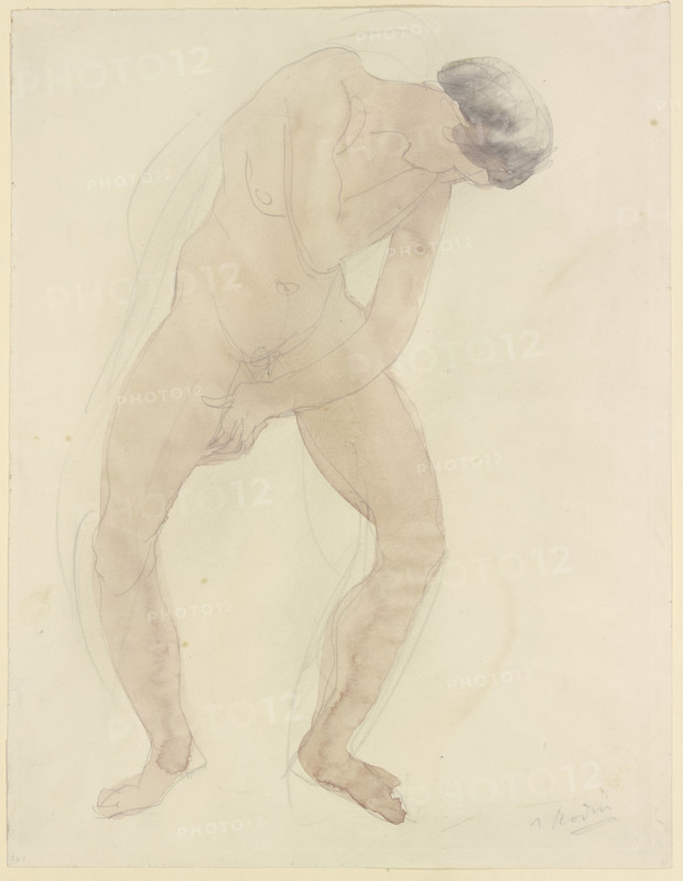Standing female nude, c1860-1900. Creator: Auguste Rodin.